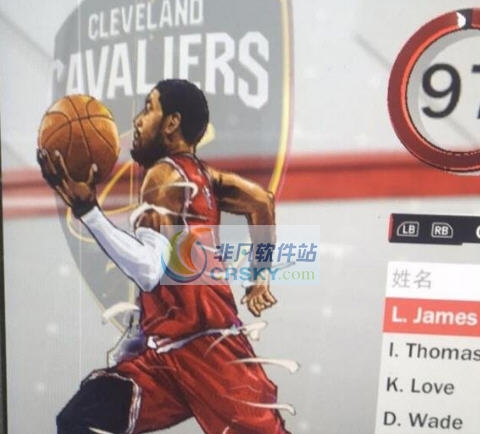 NBA2K18欧文漫画风格身形MOD v2.5