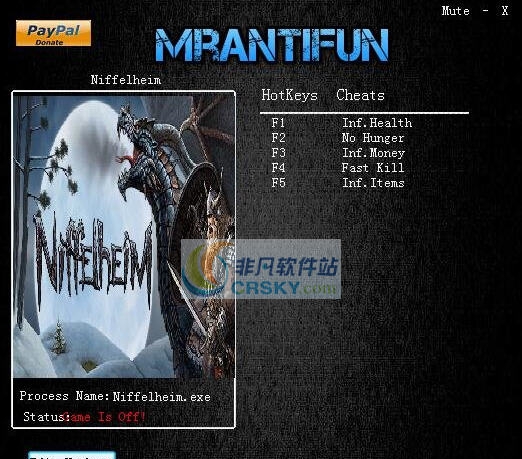 冰雾之国五项修改器 v0.9.030