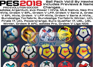 实况足球2018Hawke足球包补丁 v2.5