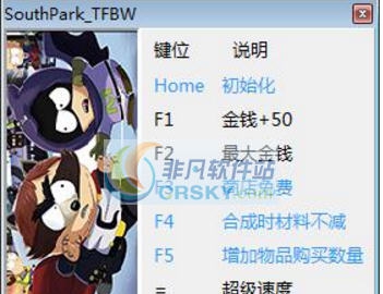 南方公园完整破碎七项修改器 v3.8