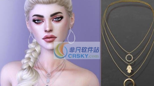 模拟人生4女式日月迷宫项链MOD v2.4