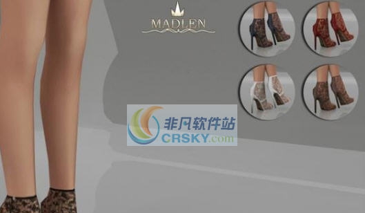 模拟人生4镂空绣花半透明性感高跟鞋MOD v2.6