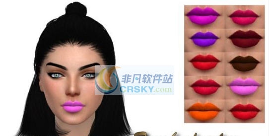 模拟人生4女式浓重鲜艳系口红套装MOD v2.6
