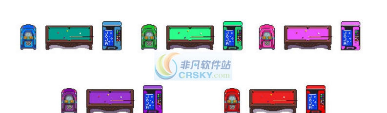 星露谷物语可乐机台球桌自动点唱机颜色替换MOD v2.5