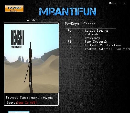 kenshi五项修改器 v3.5
