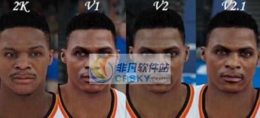NBA2K18雷霆队威少面补MOD v2.7