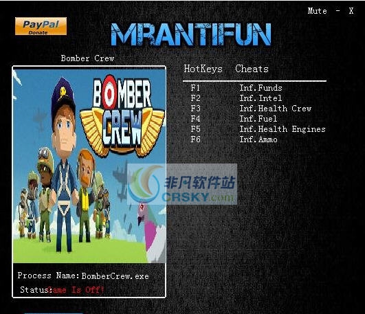 轰炸机小队六项修改器 v3.4