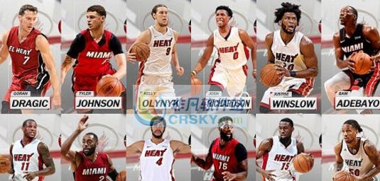 NBA2K18热火全队球员高清照片补丁 v2.5