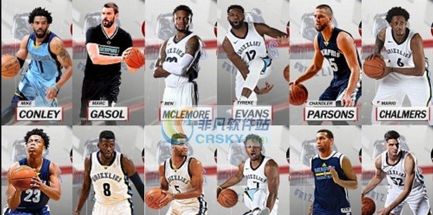 NBA2K18灰熊全队球员高清照片补丁 v2.3