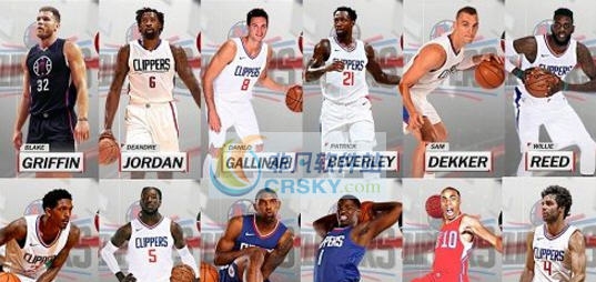 NBA2K18快船全队球员高清照片补丁 v2.5