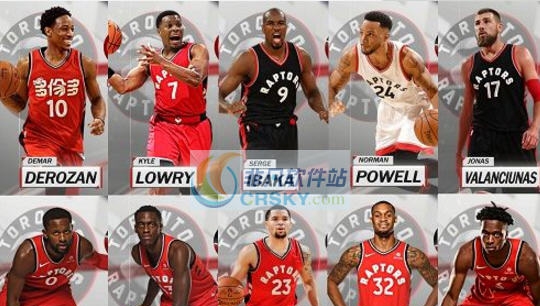 NBA2K18猛龙全队球员高清照片补丁 v2.6