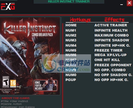 杀手学堂十一项修改器 v3.4
