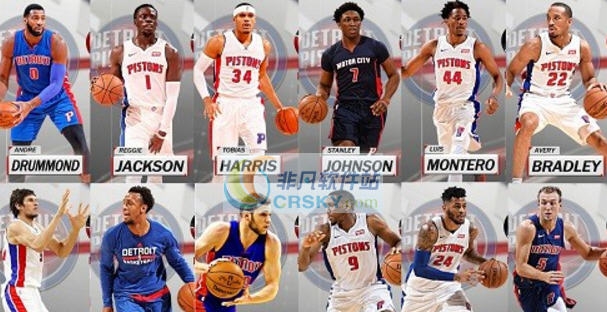 NBA2K18活塞全队球员高清照片补丁 v2.5