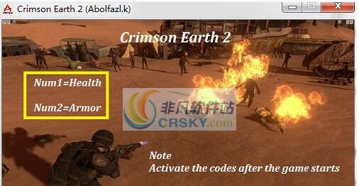 深红色的大地2无限生命装甲修改器 v3.5