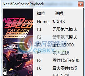 极品飞车20复仇八项修改器 v3.5