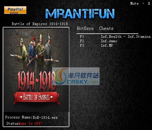 帝国之战1914-1918四项修改器 v1.511