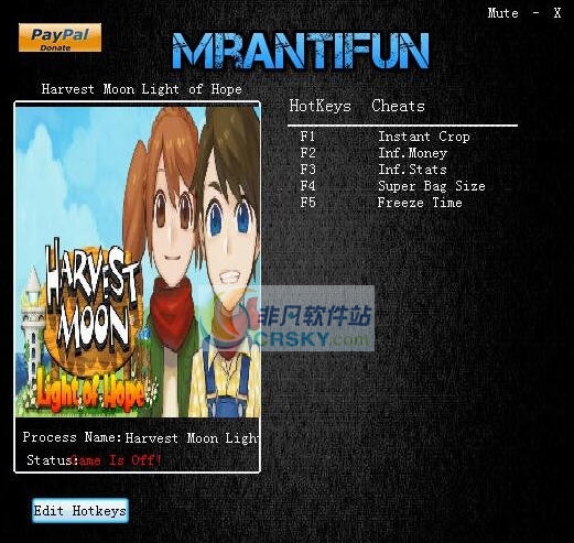 牧场物语希望之光五项修改器 v2.5