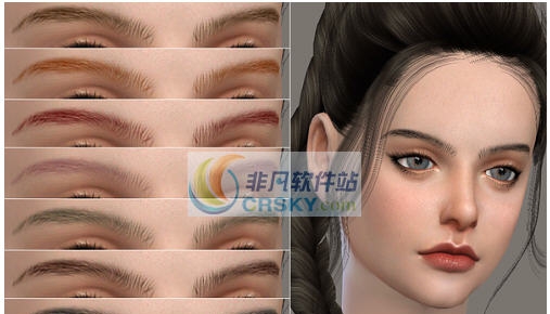 模拟人生4小清新纹路眉毛MOD v2.4