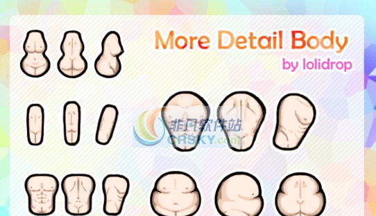 环世界a17更多立体细节的身体MOD v2.6