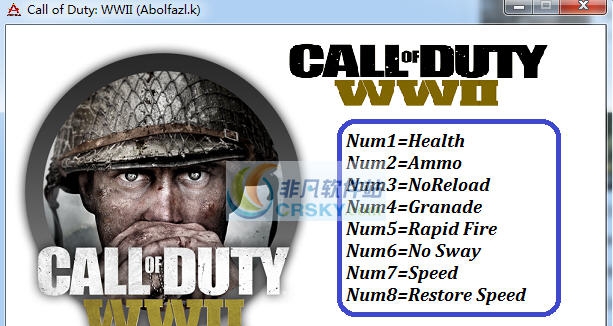 使命召唤14二战僵尸模式八项修改器 v3.7