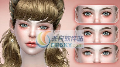模拟人生4少女系浅色腮红MOD v2.3