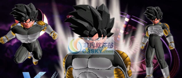 龙珠超宇宙2新黑白色赛亚人战斗服MOD v2.8