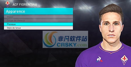 实况足球2018前锋基耶萨面部补丁 v2.3