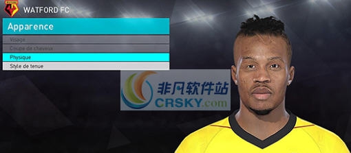 实况足球2018沃特福德中场查洛巴面部补丁 v2.5