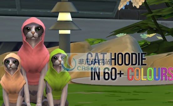 模拟人生4喵星人猫咪单卫衣宠物衣服MOD v2.6