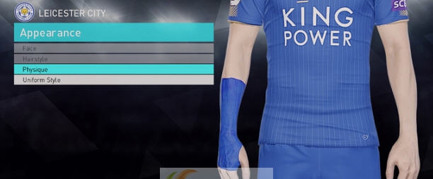 实况足球2018手臂加绷带版瓦尔迪面部补丁 v2.6