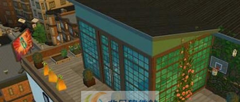 模拟人生4现代轻奢工业风喷泉景观顶层公寓MOD v2.5