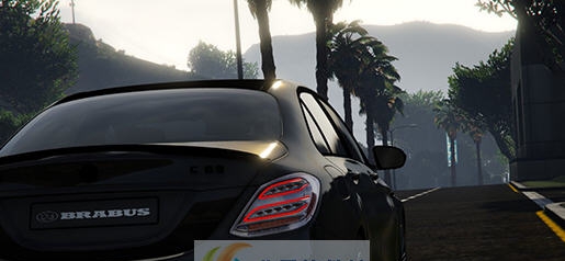 GTA5巴博斯改装奔驰AMG C63S暴力轿跑MOD v2.8