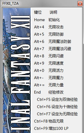 最终幻想12黄道时代十八项修改器 v3.3