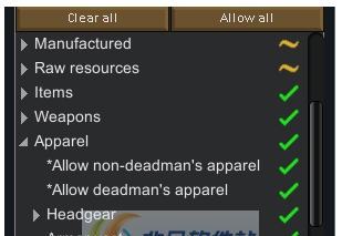 环世界b18允许死者的衣服MOD v2.5