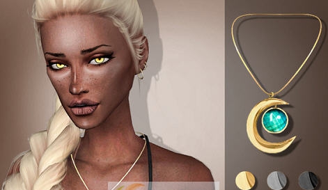 模拟人生4女士月环宇宙宝石项链MOD v2.6