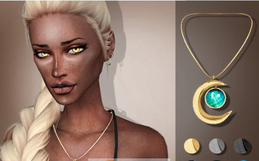 模拟人生4女士月环宇宙宝石项链MOD v2.5