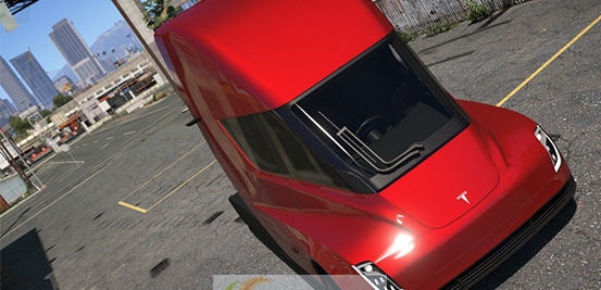 GTA5特斯拉semi电动半挂式卡车MOD v2.5