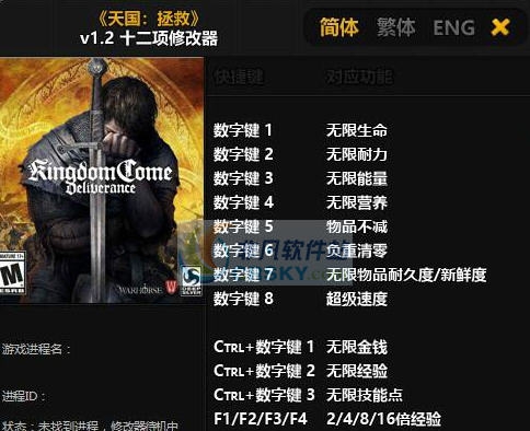 天国拯救十二项修改器 婵＄偛顑呭&ugrave;閿嬪閹烘瀚夐柛顐ｇ箓椤ㄦ硣1.4