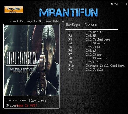 最终幻想15十一项修改器 v1.05