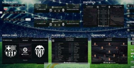 实况足球2018西甲记分牌合集补丁 v2.4