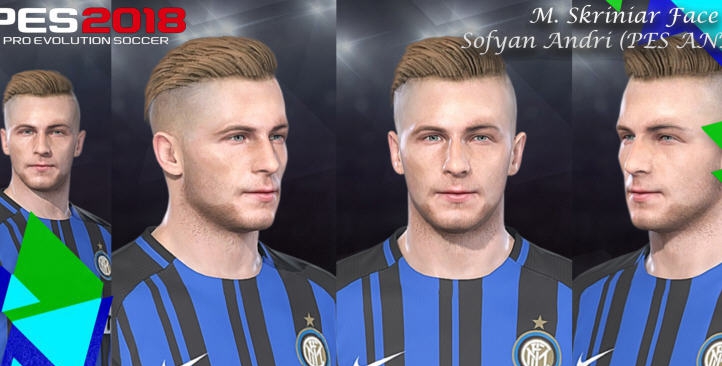 实况足球2018国米中卫什克里尼亚尔新款面部补丁 v2.5