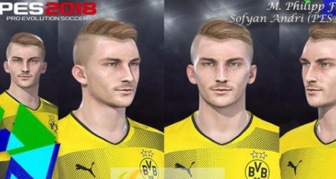 实况足球2018多特蒙德边锋菲利普面部补丁 v2.5