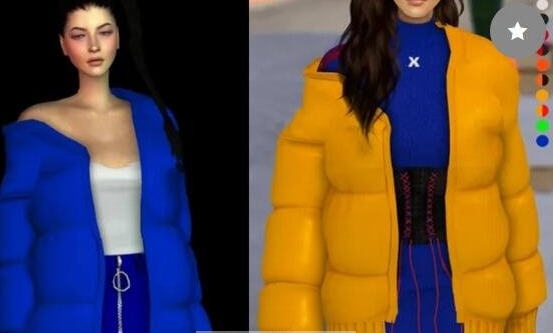 模拟人生4羽绒服女装mod v2.4