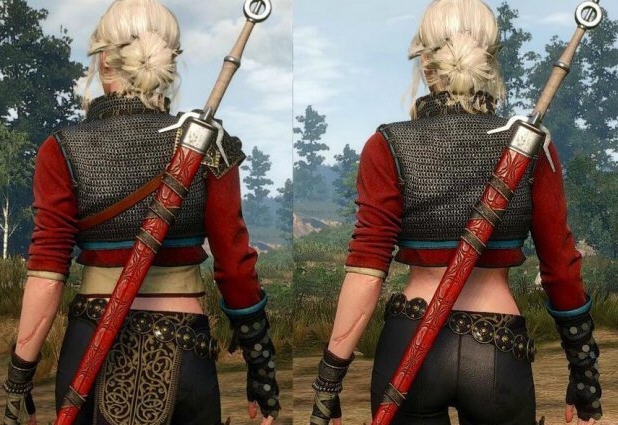 巫师3狂猎剔除部分服装希里更加干练MOD v2.6