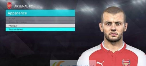 实况足球2018阿森纳中场威尔谢尔面部补丁 v2.4