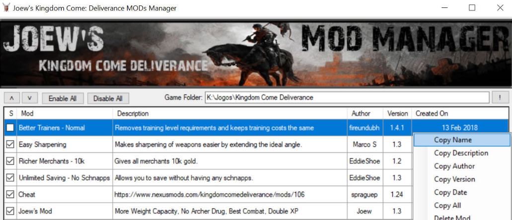 天国拯救MOD管理器 v3.5