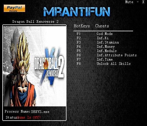 龙珠超宇宙2八项修改器 v3.6