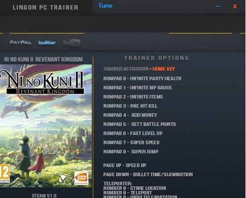 二之国2十二项修改器 steamv1.4