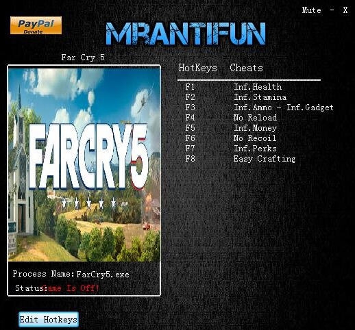 孤岛惊魂5九项修改器 v3.7
