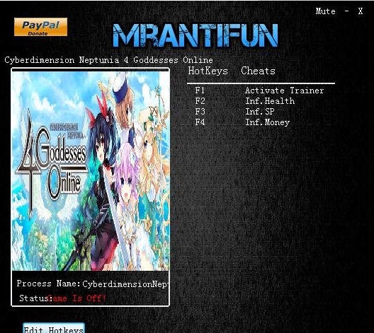 四女神ONLINE三项修改器 v3.6